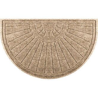 WaterHog Sunburst Half Round Indoor Outdoor Doormat