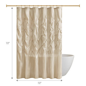 Laurel Solid Color Single Shower Curtain