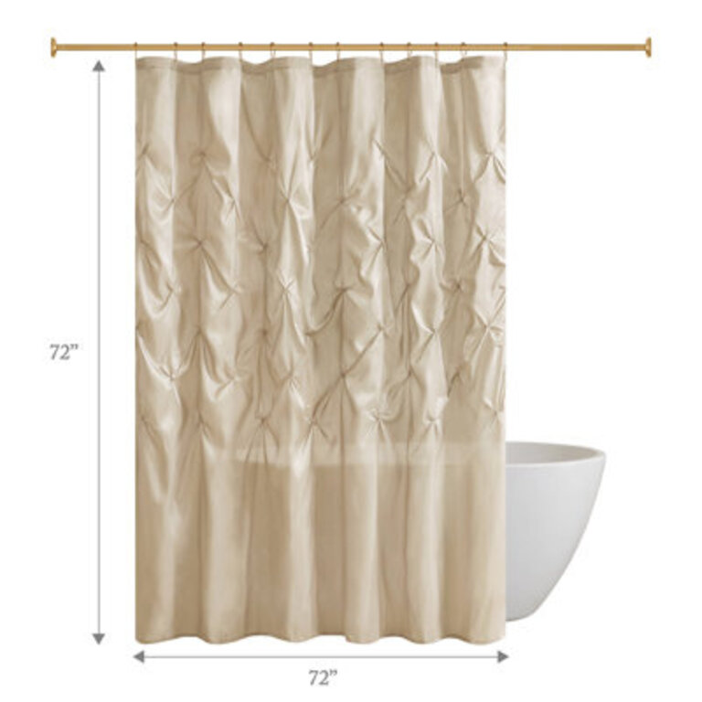 Laurel Solid Color Single Shower Curtain