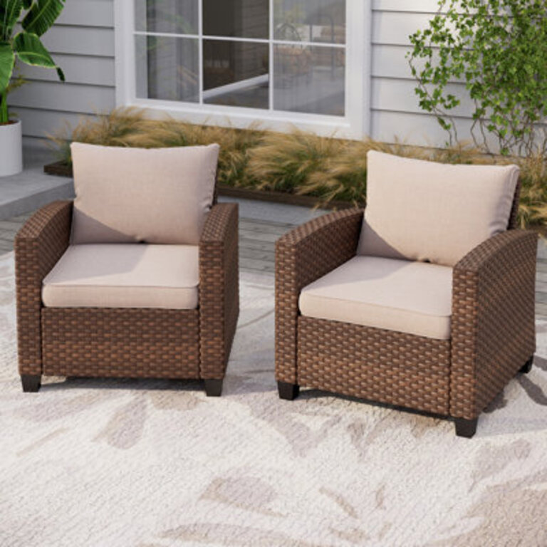 Argyri Patio Chair with Cushions