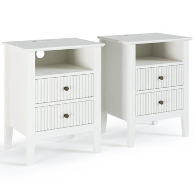 Amberrae 2 Drawer Nightstand