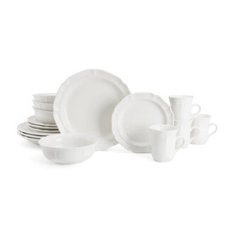 Mikasa French Country 16-Piece Stoneware Dinnerware Set Service for 4