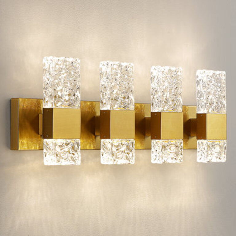 Luxcien Dimmable Crystal Bathroom Vanity Light