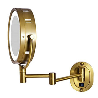 Guyapi 8 Lighted Wall Mount Magnified Makeup Mirror Direct Wire