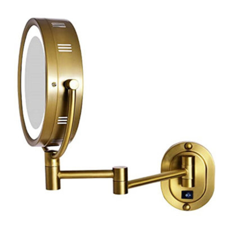 Guyapi 8 Lighted Wall Mount Magnified Makeup Mirror Direct Wire