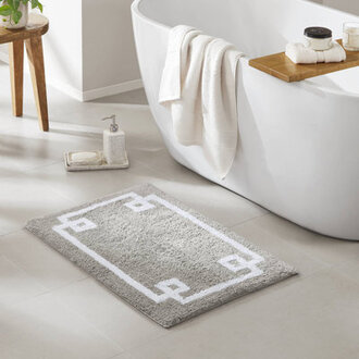 Evan 100 Cotton Tufted Bath Rug with Non-Slip Backing