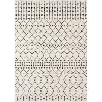 Canisha Southwestern BlackIvory Area Rug