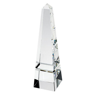 Headingley Clear Crystal Obelisk Statue