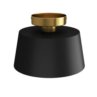 Lovettsville 1-Light E26 Empire Modern Industrial Close to Ceiling Semi-Flush Mount Light Fixtures