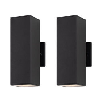 Alvisa Outdoor Wall Light in 2 Lights with Aluminum