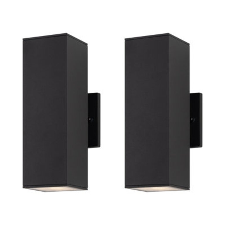 Alvisa Outdoor Wall Light in 2 Lights with Aluminum