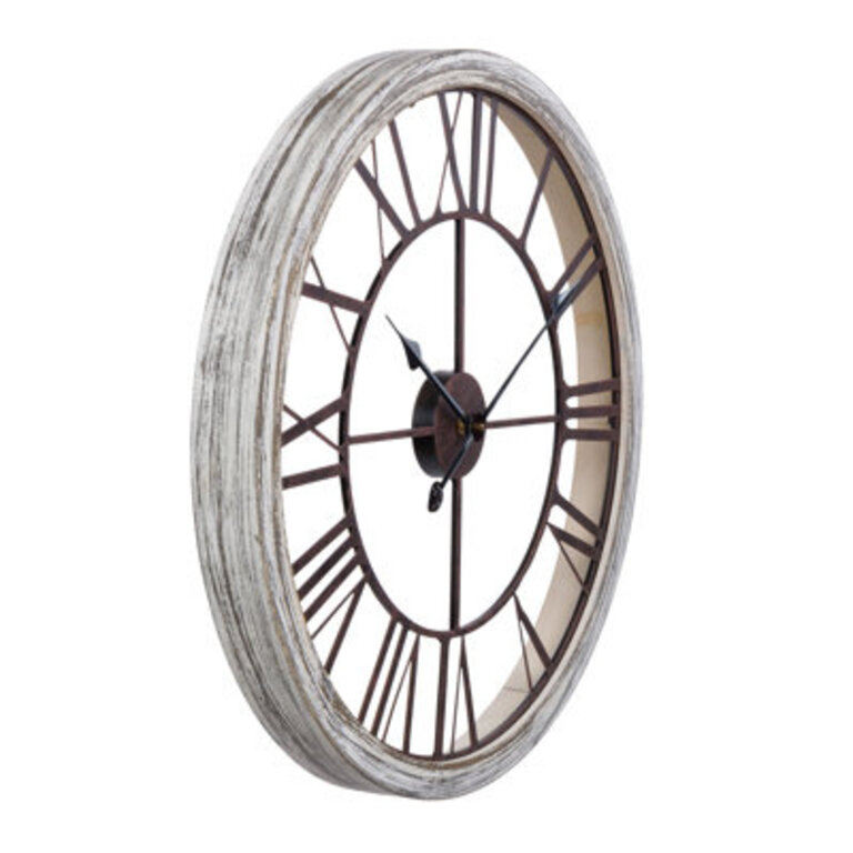 Calista Round Modern Farmhouse Wall Clock