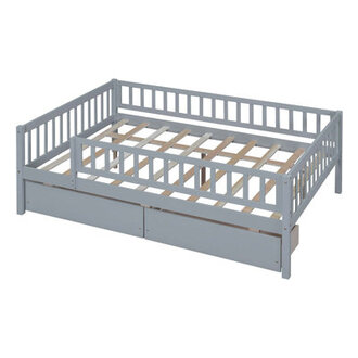 Kids Daybed Wood Bed with Two Drawers