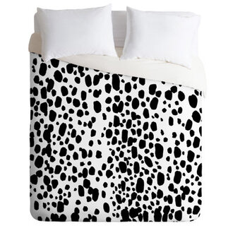 Black Microfiber Glam Duvet Cover Set