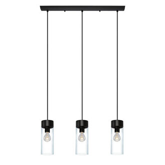 Monterey 3 - Light Matte Black Kitchen Island Pendant
