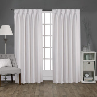 Sateen Room Darkening Curtain Pair