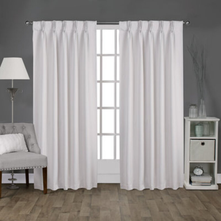 Sateen Room Darkening Curtain Pair