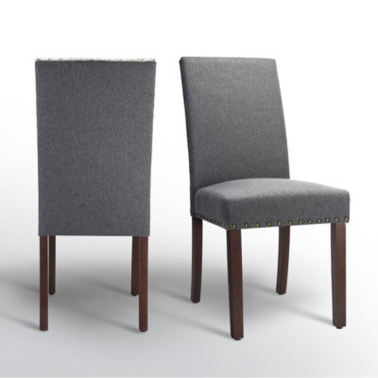Bontrager 20 H Linen Dining Chair - Upholstered Parsons Side Chair