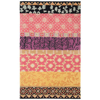 Charbonneau Drive Hand Tufted Wool Floral Rug