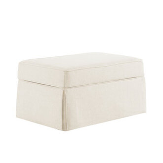 303 W Skirted Upholstered Storage Ottoman