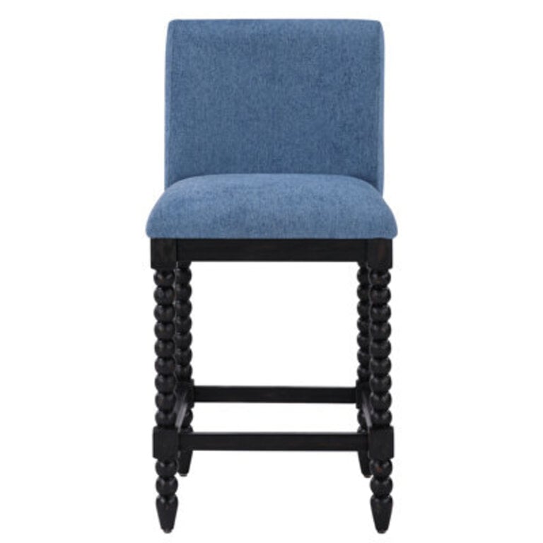 Carollyn 26 High Modern Farmhouse Turned Leg Beaded Counter Stool