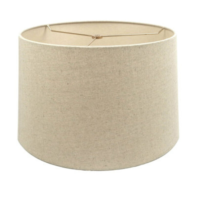 10 H Linen Drum Lamp Shade