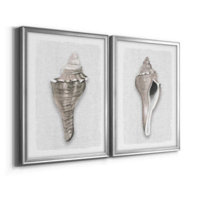 Sea Front Shell I 2-Pc - Wall Art