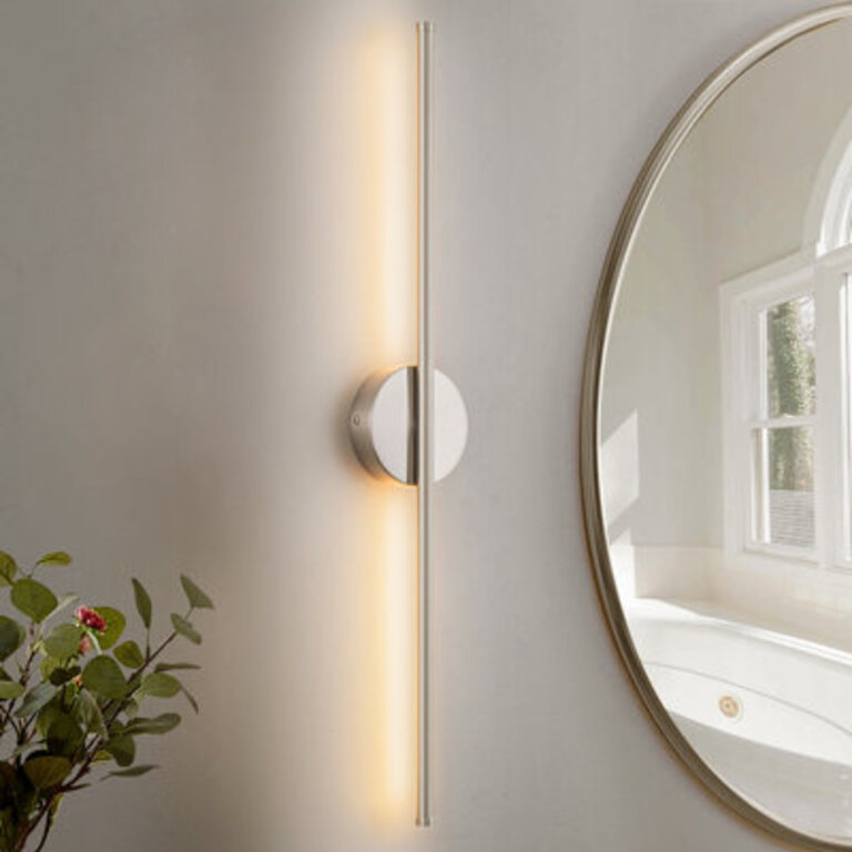 Brynie Iron Metal LED Hardwired Semi Flush Mounted Sconce