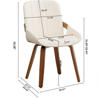 Modern Upholstered Faux Leather Dining Chairs