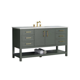 Vicini 60 Single Bathroom Vanity Set