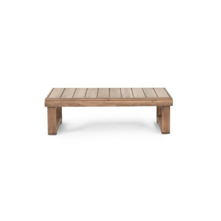 Akono Solid Wood Coffee Table for Outdoor Patio Table