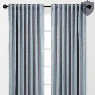 Solid Room Darkening Rod Pocket Single Curtain Panels