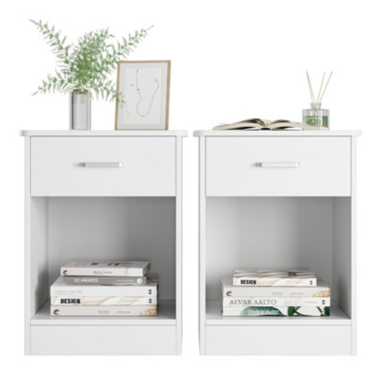 Ignacio Mid-Century Modern Wood Nightstand