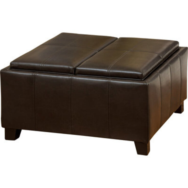 Danvers Faux Leather Ottoman
