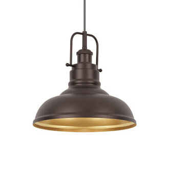 Castillon 1-Light Pendant Light with Metal Dome Shade
