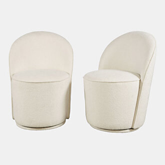 Lynn Upholstered Swivel Dining Chair