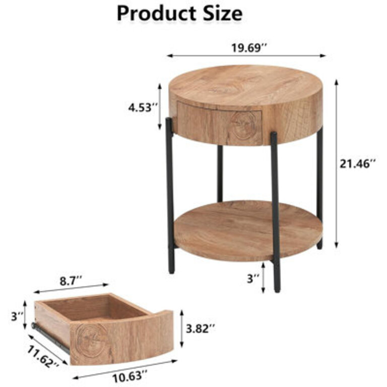 Deshong Tray Top End Table