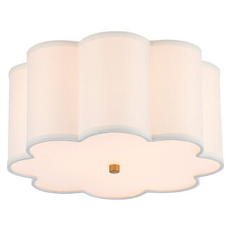 Olinde Linen Blend Flush Mount