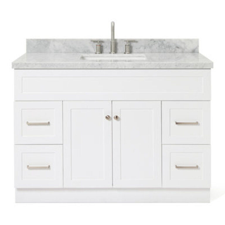 Hamlet 49 Single Bathroom Vanity with Carrara Marble Top
