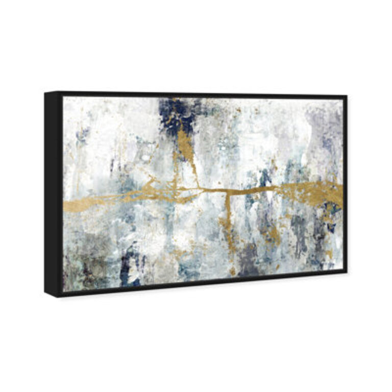 Abstract Ocean Divide Modern  Contemporary Blue