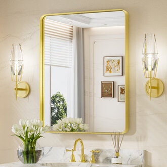 Tyro Bathroom Decorative Home Decor Corner Hangs Bathroom Mirror