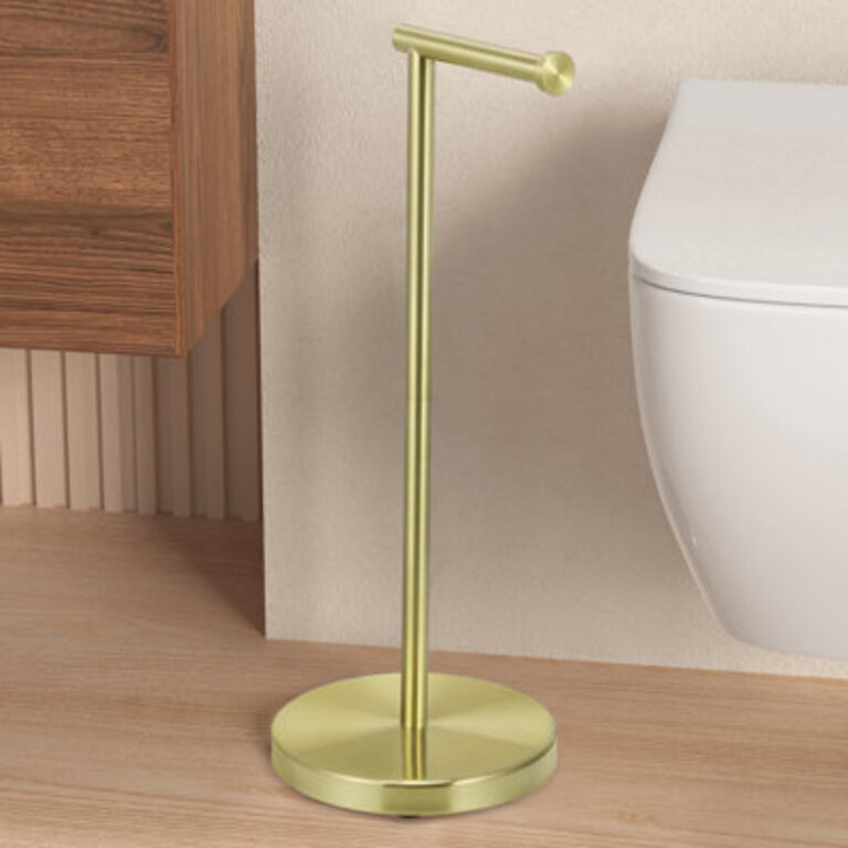 KES Freestanding Toilet Paper Holder Heavy Weighted Tissue Roll Holder SUS304 Stainless Steel