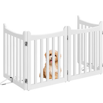795 Long and 24 Tall Freestanding Wooden Dog Gate