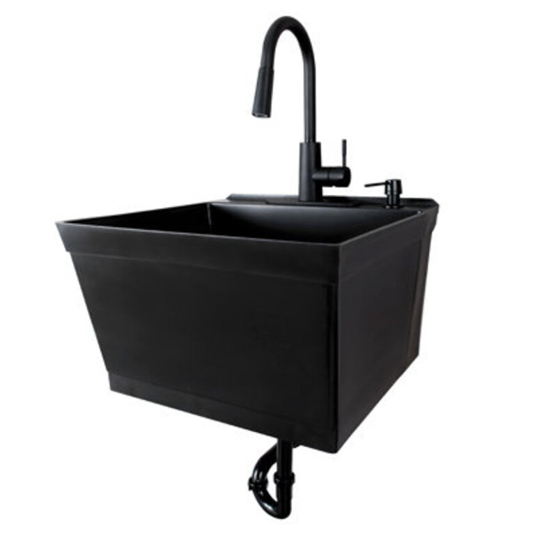 23 L x 24 W Wall Laundry Sink with Faucet