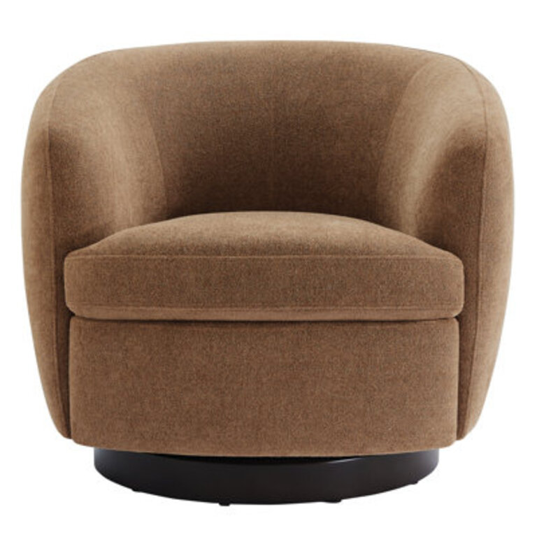 Marcy Upholstered Swivel Barrel Chair