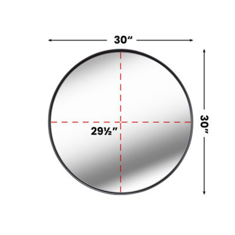 Alysan Round Wall Mirror Accent Vanity Bathroom Circle Mirror for home wall decorover sink