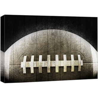 Sport Vintage Retro Football Pictures Boys Room Decor Large Canvas Print Wall Art