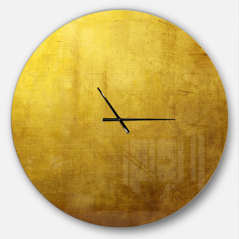 Gold Texture - Modern wall clock