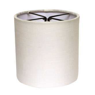 Snow Drum Chandelier Linen Lampshades