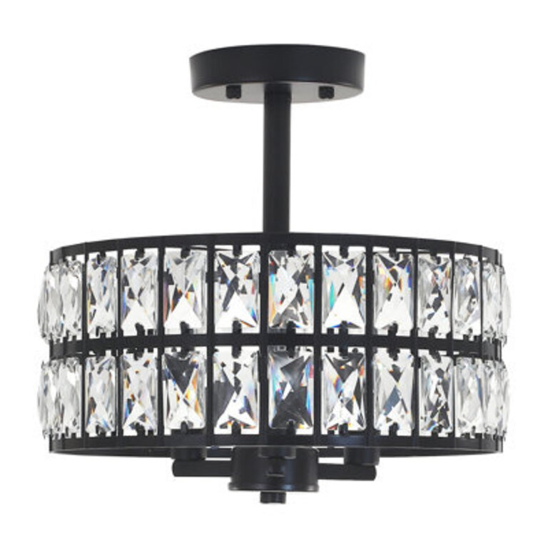 3-Light Crystal Chandelier
